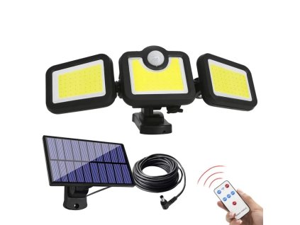 Solárna lampa LS6 - 171 COB LED s pohybovým a súmrakovým senzorom