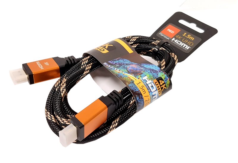 Kábel HDMI 0,5m - v2.0 Opticum RED 4K UHD