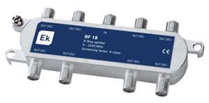 Rozbočovač 1/8 priechodzí pre DC, 5-2400 MHz