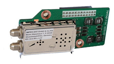 Dual tuner DVB-S2X pre Gigablue X2 a 4K modely