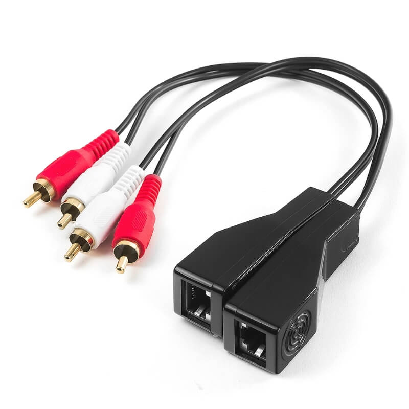 Extender LAN vysielač 2xRCA 100m SPA-A03