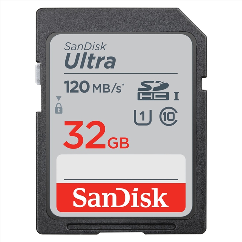 SanDisk ULTRA SDHC, SD Karta 32GB, 120 MB/s Class 10 UHS-I (SDSDUN4-032G-GN6IN)