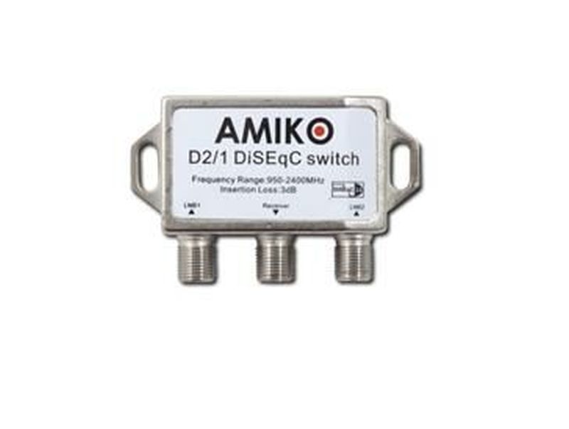 DiSEqC prepínač AMIKO 2/1 Premium indoor