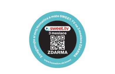 SWEET TV na 3 mesiace k Vášmu prijímaču