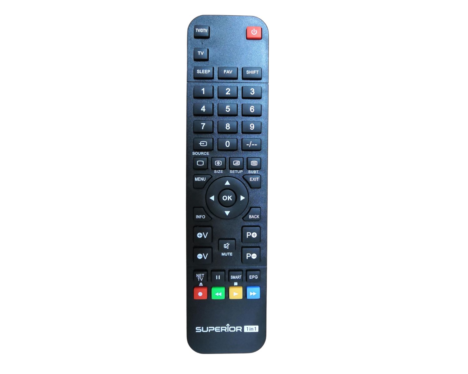 Univerzálne diaľkové ovládanie SUPERIOR Light 1v1 pre TV/SAT/DVD/MMC