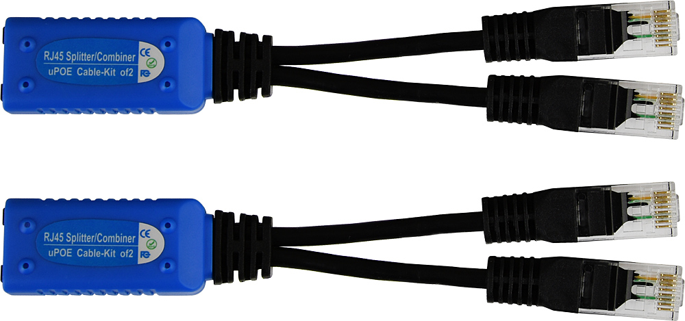 Etrix P-POE2 PoE splitter, 2 zariadenia cez 1 UTP kábel, 10/100 Mb/s