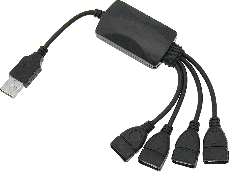 USB HUB 4xUSB 2.0 rozbočovač na kábli