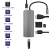 Qoltec USB-C 3.1 adaptér (HDMI, USB, RJ45, microSD)