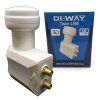 DVOJČÁTEK DI-WAY LNB 0,1dB, BÍLÝ LEOPARD LINE