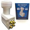 DI-WAY LNB QUAD 0,1dB, BÍLÁ LEOPARDÍ LINIE