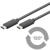 PremiumCord Kabel USB-C - USB-C  3.1 samec-samec, 1m