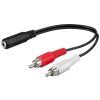 Adaptér konektor 3,5 mm - 2x RCA 0,2 m
