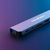 qoltec 8v1 usb c hub adapter sd tf jack thunderbolt 6872