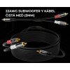 cinch y splitter kabel 3m 1 rca 2 rca 143