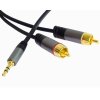 premiumcord 3 5mm jack 2x rca audio kabel 1 5m 7786