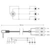 premiumcord av kabel 3 5mm 4 pin 3x rca 1 5m 842