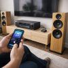 Qoltec bluetooth audio adaptér s NFC, 2x RCA, 3,5 mm AUX, handsfree, 10 m