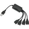 USB HUB 4xUSB 2.0 rozbočovač na kábli