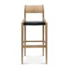 Drevene barove stolicky s modernym dizajnom calunene Fameg Arcos Sedia Drevex