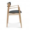 drevene stolicky s calunenim a podruckami fameg nopp sedia drevex