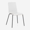 biele jedalenske stolicky cafe sedia drevex