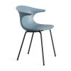 OMB 3D LOOP MONO stolicka s kovou podnozou Sedia Drevex
