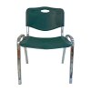 NS ISO plastic stolicka chrom zelena sedia drevex