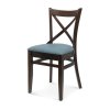 Bistro 1 drevena calunena stolička sedia drevex