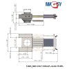 Magnetický separátor výsuvný MSV 250/7 VVM-UP-J-6-80-TP-RPL-T (Varianta Koupě)