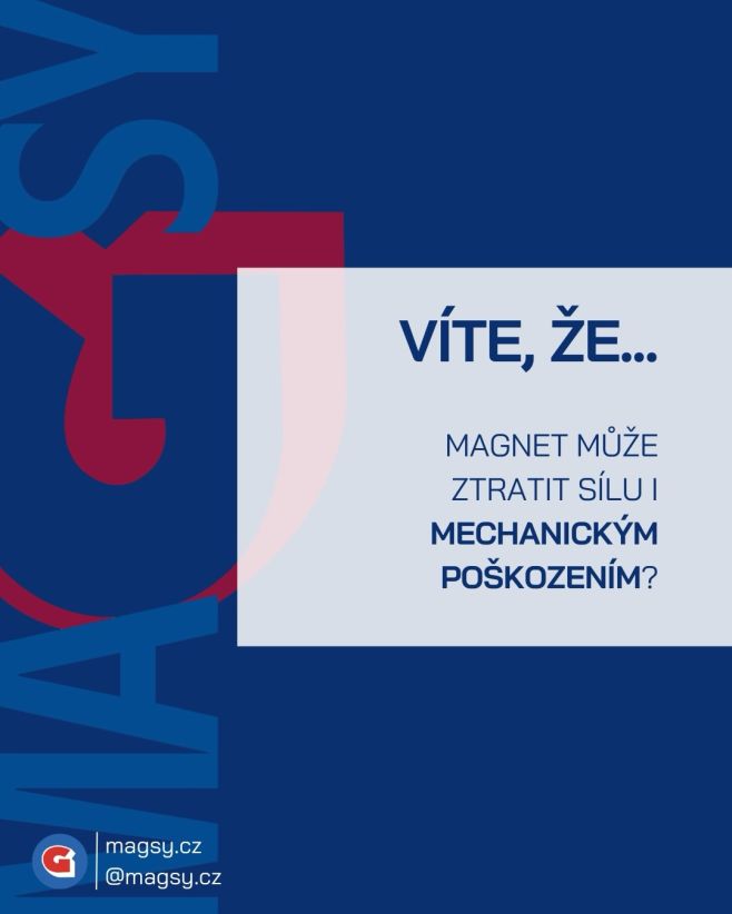Víte, že magnet může ztratit sílu i mechanickým poškozením? 🧐 #magsy🧲 #magsy #magneticke #systemy #magnety