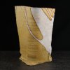 Yellow stoneware vase