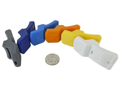 Multifunktionsöffner mit Pfeife und Münzhalter (Produktfarbe Grau)