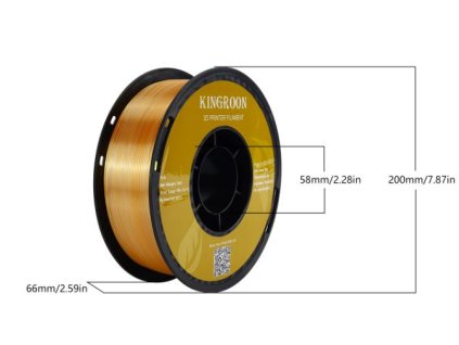 6041 filament kingroon silk pla tricolor zlata 1 kg