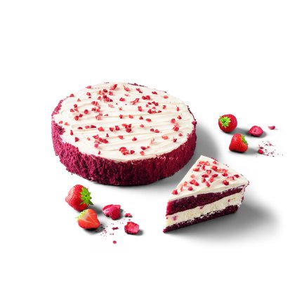 Jahodovy Red Velvet Torta 14porcií /1800g