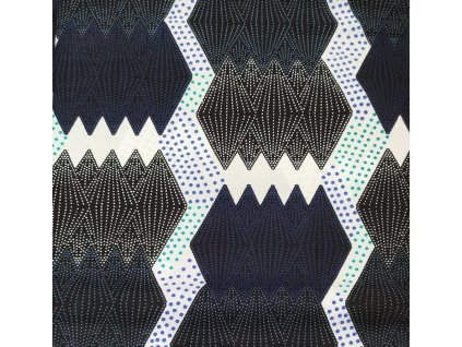 Bavlněná africká látka Kitenge,  vzor 1007