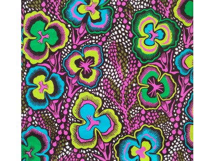 Bavlněná africká látka Kitenge,  vzor 1026
