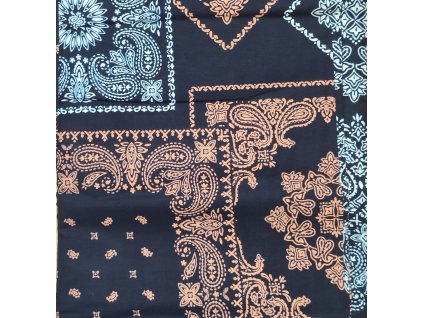 Bavlněná africká látka Kitenge,  vzor 1029