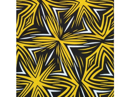 Bavlněná africká látka Kitenge,  vzor 1037