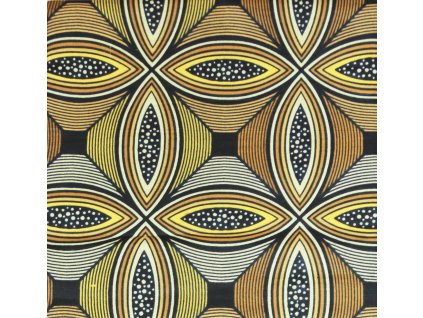 Bavlněná africká látka Kitenge,  vzor 4022