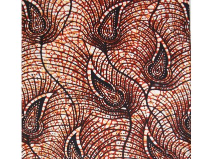 Bavlněná africká látka Kitenge,  vzor 4025