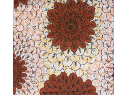 Bavlněná africká látka Kitenge,  vzor 4100