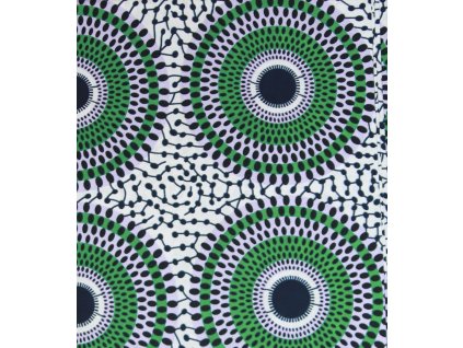 Bavlněná africká látka Kitenge,  vzor 3998