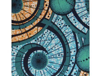 Bavlněná africká látka Kitenge,  vzor 4104