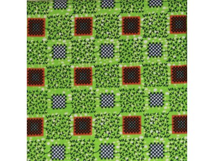 Bavlněná africká látka Kitenge,  vzor 4073