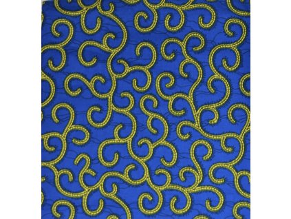Bavlněná africká látka Kitenge,  vzor 4112