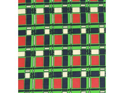 Bavlněná africká látka Kitenge,  vzor 4059