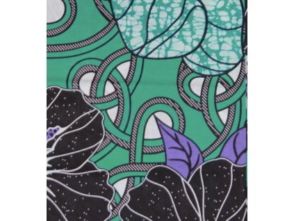 Bavlněná africká látka Kitenge,  vzor 4092