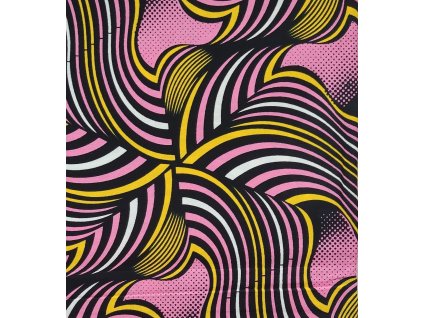 Bavlněná africká látka Kitenge,  vzor 4133