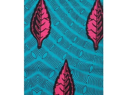 Bavlněná africká látka Kitenge,  vzor 5028