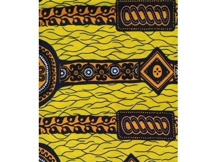 Bavlněná africká látka Kitenge,  vzor 5041